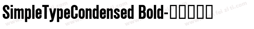 SimpleTypeCondensed Bold字体转换
